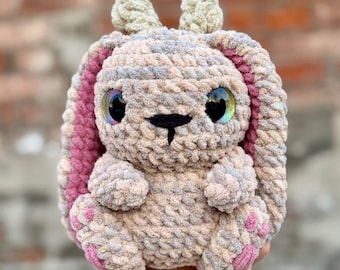 Modello all'uncinetto per baby jackalope