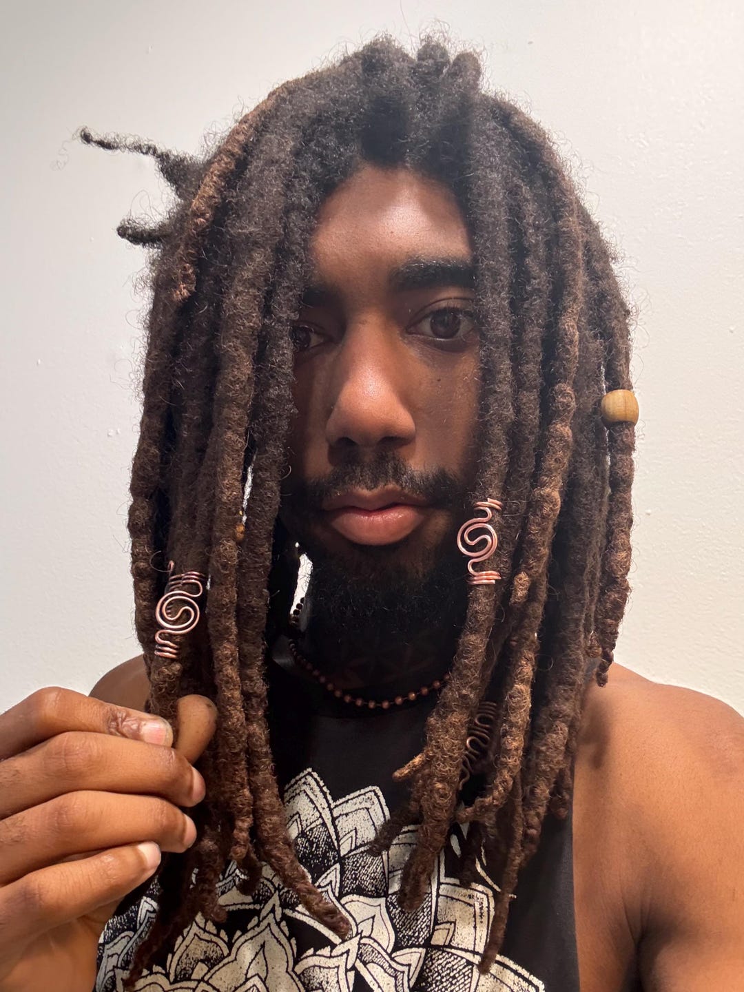 Copper Wire 14 Gauge Copper Loc Jewelry , Dreadlock Hair Accessory, Yin ...