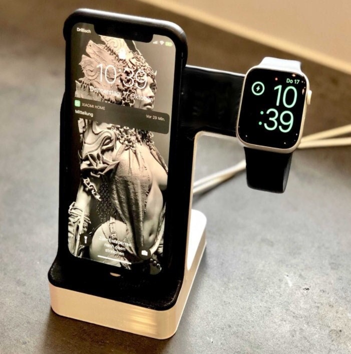 Buy Iphone Apple Watch Docking Station 3d Printed Double Online in India -  Etsy