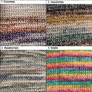 Handmade Crochet Cotton Dish Cloth (I Love This Cotton): Multicolored Kitchen Cleaning Cloth Bild 4
