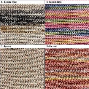 Handmade Crochet Cotton Dish Cloth (I Love This Cotton): Multicolored Kitchen Cleaning Cloth Bild 5