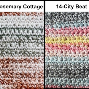 Handmade Crochet Cotton Dish Cloth (I Love This Cotton): Multicolored Kitchen Cleaning Cloth Bild 7