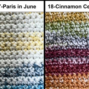 Handmade Crochet Cotton Dish Cloth (I Love This Cotton): Multicolored Kitchen Cleaning Cloth Bild 9