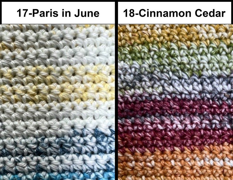 Handmade Crochet Cotton Dish Cloth (I Love This Cotton): Multicolored Kitchen Cleaning Cloth Bild 9