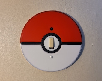 Pokeball Switch Plate Cover -Pokemon