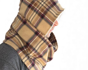 Celtic Hooded Scarf - Winter Wear - Fleece Hood