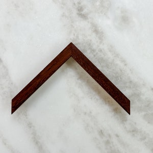 Dark Walnut Flat Profile Frame - 3/4&quot; inch wide | Flat Modern wood frame | 5x7, 8x10, 8.5x11, 11x14, 16x20, 18x24, 24x36