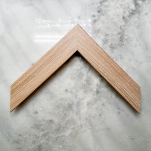 Cerused White Oak Picture Frame - 1.25&quot; inch wide | Scandinavian Modern inspired wood frame | 5x7, 8x10, 8.5x11, 11x14, 16x20, 18x24, 24x36