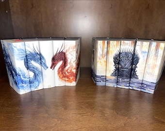 Fundas personalizadas para libros de Juego de Tronos, sobrecubiertas - Diseños del Trono de Hierro y dragones - Canción de Hielo y Fuego - Regalo de George R.R. Martin