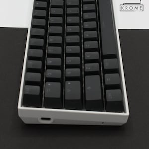 ISO/ANSI - 65/75% Sets - Black Double Shot PBT Keycaps - Full Set with Backlighting - Oem Profile ( Sizes for 80 Tkl, 75, 65 and 60 )