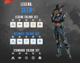 Seer Apex Legends Keycaps: OEM Profile, Cherry MX Compatible
