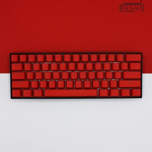 Ensemble de capuchons de touche PBT Double Shot rouges : profil OEM rétroéclairé