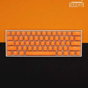 ANSI - Orange Pudding Double Shot PBT Keycaps - Full Set with Backlighting - Oem Profile (Sizes for 100, 80 Tkl and 60)