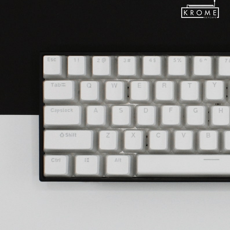 ISO/ANSI Japanese Kanji Pudding Double Shot PBT Keycaps White Backlit Full Set Oem Profile Sizes for 100, 80 Tkl, 75, 65 and 60 image 2