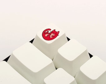 Pinke Katzen-Schlüsselkappe: Soem-Profil, Cherry MX Kompatibel