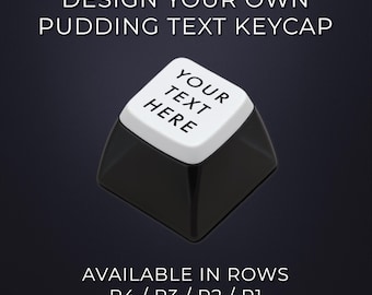 Custom Text PBT Pudding Keycap: ASA Profile, Cherry MX Compatible