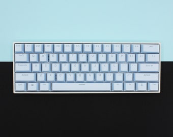 ISO/ANSI - Light Blue Double Shot PBT Keycaps - Full Set with Backlighting - Oem Profile (Sizes for 104/105, 80 Tkl and 60)