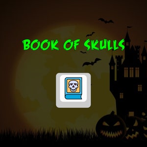 Halloween Keycaps: PBT Cherry MX Switch Keyboard - R4 Row Book of Skulls