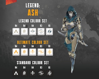 Apex Legends Ash Keycaps: OEM Profile, Cherry MX Compatible