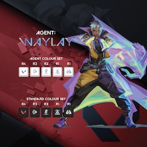 Valorant Waylay Keycaps: Agent Abilities, OEM Profile