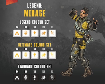 Mirage Apex Legends Keycaps: OEM Profile, Legend Abilities