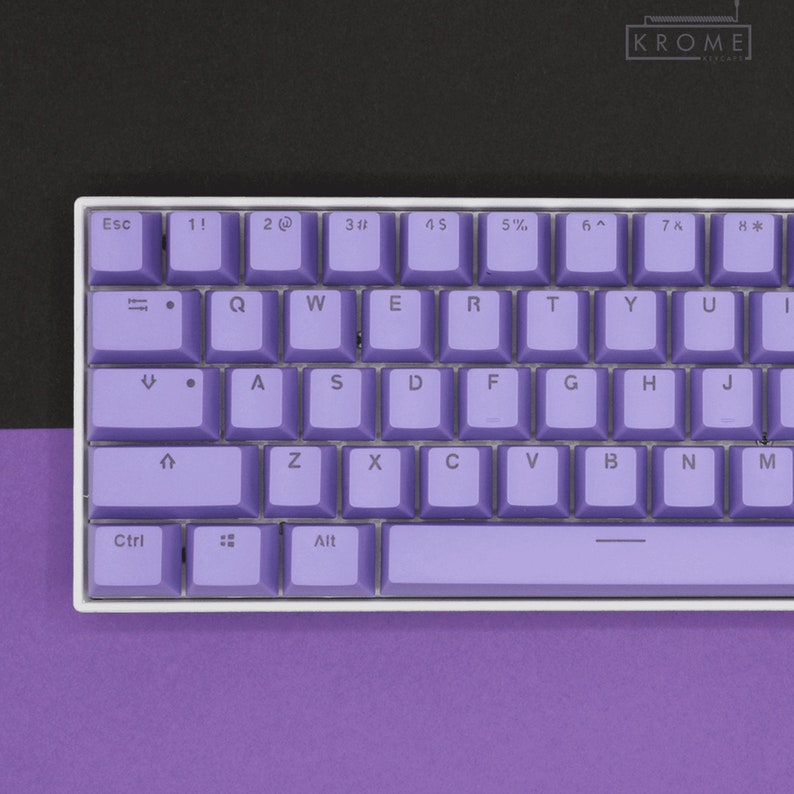 Purple Dual Language Keycaps: US + Keychron - Thumbnail 3