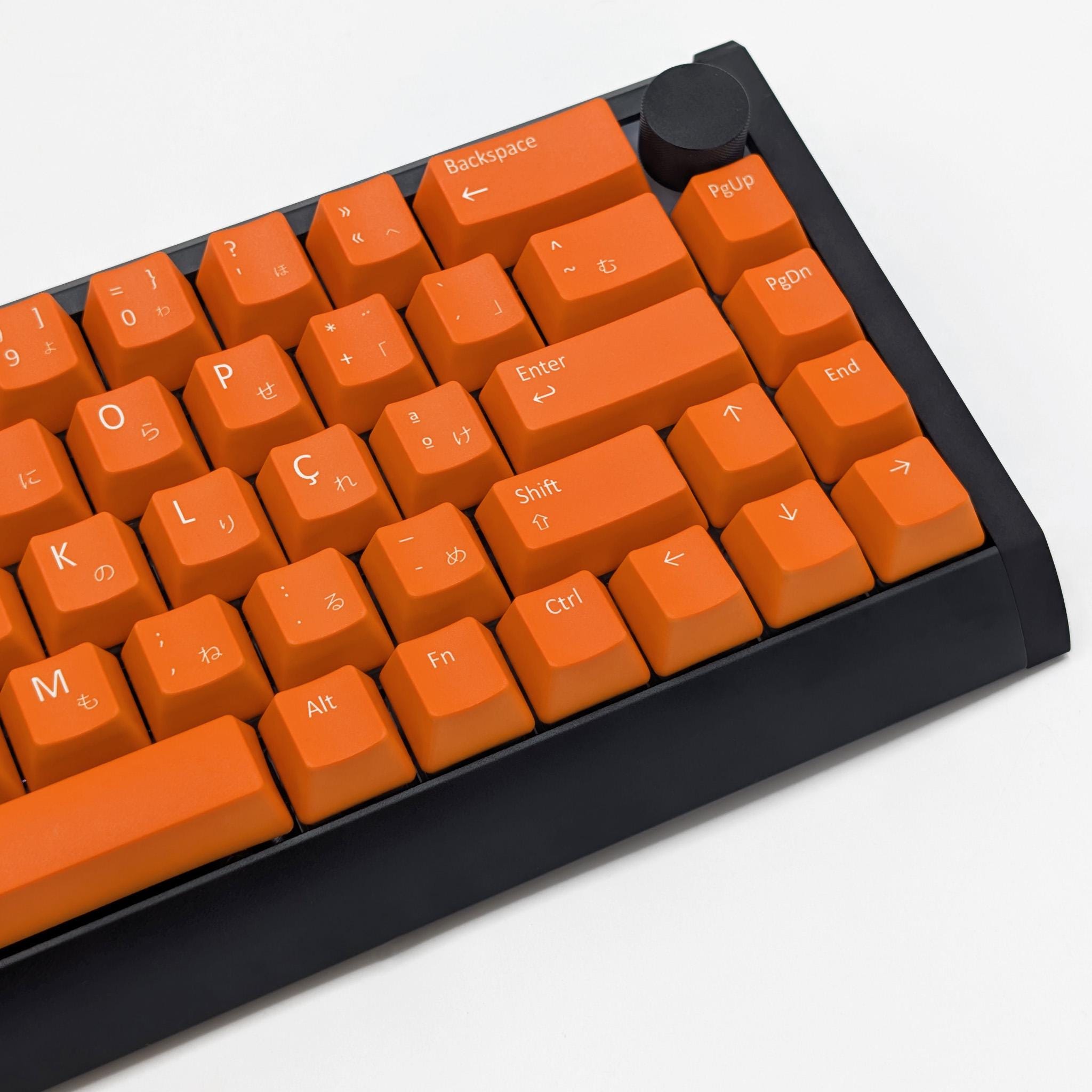 PBTFans Aureus キーキャップセット 黒/オレンジ Amazon | 黒とオレンジのキーキャップ セット Doubleshot MSA