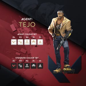 TEJO - Valorant Keycaps - Agent Abilities  - OEM Profile - Fits Cherry MX Switches & Compatible Others - Keycap Gifts