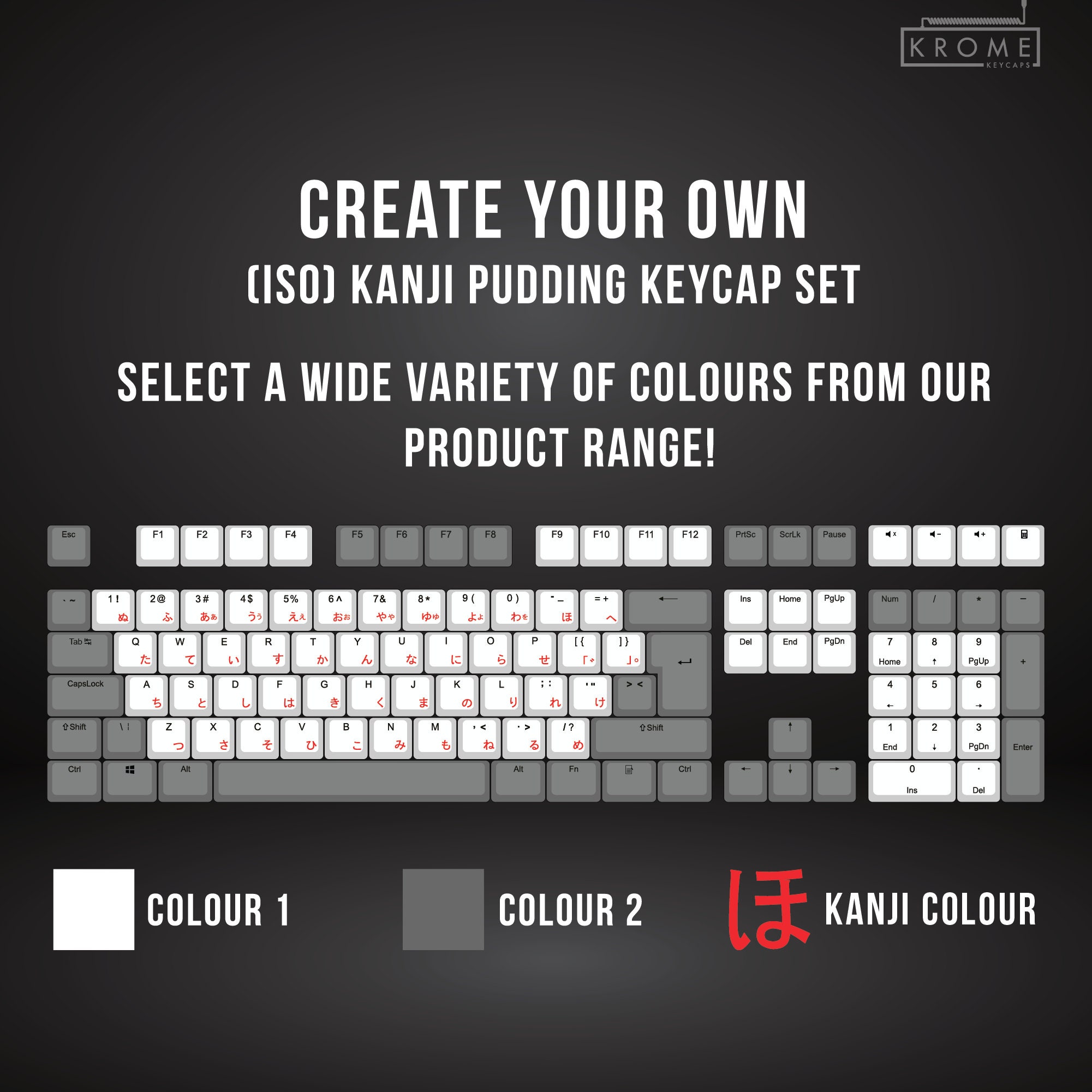 ISO Create Your Own Japanese Kanji Pudding PBT Keycap Etsy UK