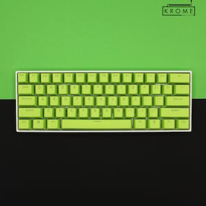 ISO/ANSI - Green Double Shot PBT Keycaps - Full Set with Backlighting - Oem Profile (Sizes for 104/105, 80 Tkl and 60)