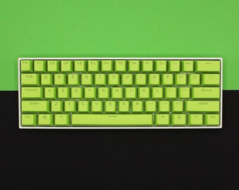 Green Double Shot PBT Keycap Set: Backlit OEM Profile