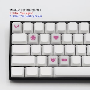 Frostade Valorant-tangenter: Agentförmågor, OEM-profil, Cherry MX