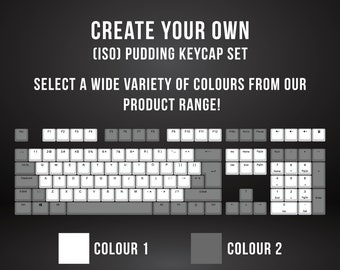 Customizable PBT Pudding Keycap Set: ISO, TKL, 60% Keyboards