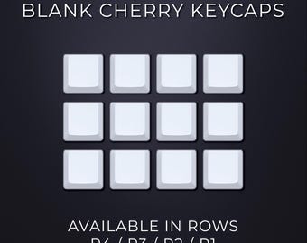 Blank PBT Cherry Profile Keycap: Any Row (R4/R3/R2/R1) - Cherry MX Compatible