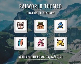 Palworld Keycaps: Custom 1U OEM Profile - Fan Art
