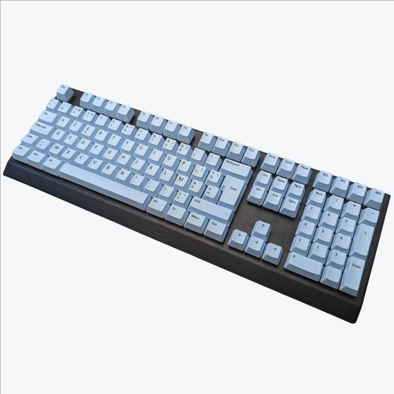 キーボード HiUM l keycaps Blue OEM HiUM l keycaps Blue OEM 119 PCS Crystal Jelly Keycaps Blue