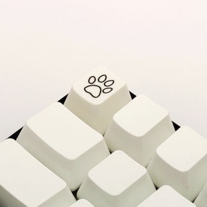 Paw Print   Custom Keycap -  R4/R3/R2/R1 - OEM Profile - Fits Cherry MX Switches - Keycap Gifts - Christmas Keycap Gifts