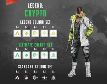 Apex Legends Keycaps: Crypto Legend Abilities - OEM Profile