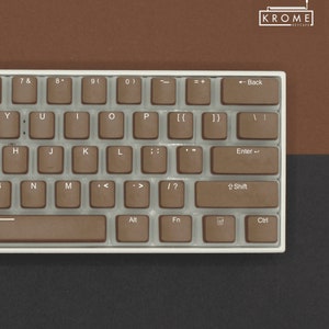 Light Brown Danish (DK) Pudding Keycaps - 100% Size - Dual Language ...