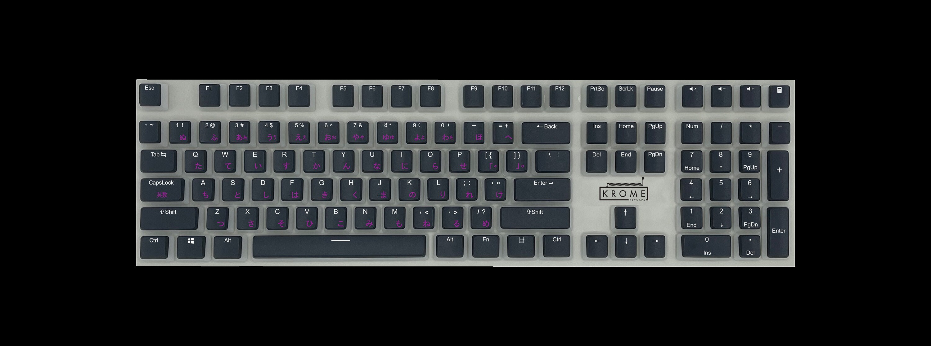 ANSI Japanese Kanji PBT Pudding Keycaps Black sizes for Etsy UK