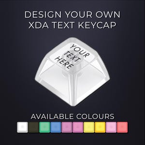 Teclas personalizadas XDA: PBT transparente, compatível com Cherry MX