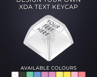 Tecla con texto personalizado XDA: PBT transparente, compatible con Cherry MX