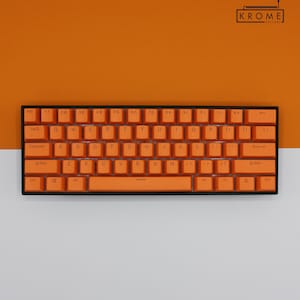ISO/ANSI - Orange Double Shot PBT Keycaps - Full Set with Backlighting - Oem Profile (Sizes for 104/105, 80 Tkl and 60)