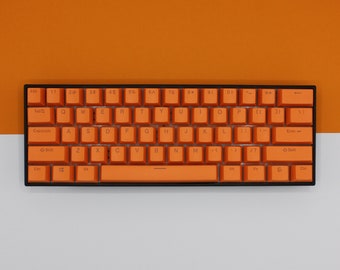 ISO/ANSI - Orange Double Shot PBT Keycaps - Full Set with Backlighting - Oem Profile (Sizes for 104/105, 80 Tkl and 60)
