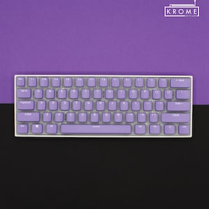 Zestaw nakładek klawiszy Purple Pudding PBT: podświetlany profil OEM