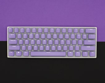ANSI - Purple Pudding Double Shot PBT Keycaps - Full Set with Backlighting - Oem Profile (Sizes for 100, 80 Tkl and 60)