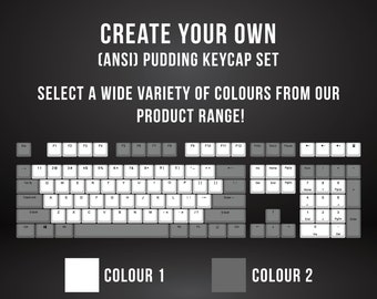 Customizable ANSI PBT Pudding Keycap Set: RGB Backlighting