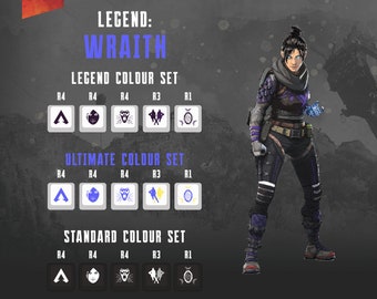 Wraith Apex Legends Keycaps: OEM Profile, Cherry MX Compatible