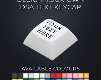 Tecla PBT con texto DSA personalizado: compatible con Cherry MX