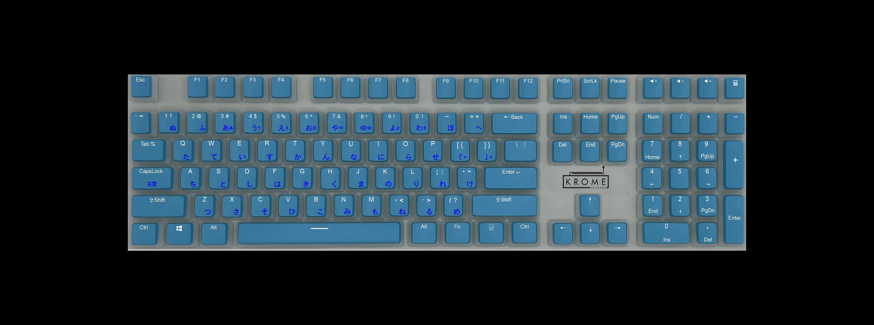 ANSI Japanese Kanji PBT Pudding Keycaps Light Blue sizes Etsy Canada